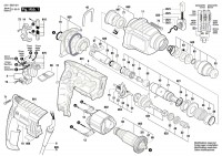 Bosch 3 611 B5A 405 Gbh 2000 Rotary Hammer 2 Kg 230 V / Eu Spare Parts